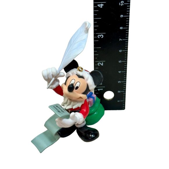 Enesco Mickey 1996 Unlimited Hanging‎ Ornament Tree-Rific Treasures Santa Mickey - Picture 6 of 11